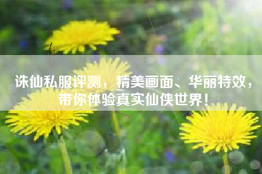诛仙私服评测，精美画面、华丽特效，带你体验真实仙侠世界！  第1张