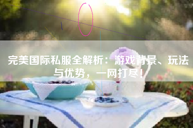  完美国际私服全解析：游戏背景、玩法与优势，一网打尽！