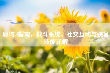 魔域sf指南，战斗系统、社交互动与装备技能详解