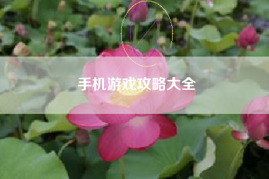 手机游戏攻略大全 手机游戏攻略大全
