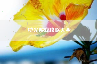橙光游戏攻略大全 橙光游戏攻略大全