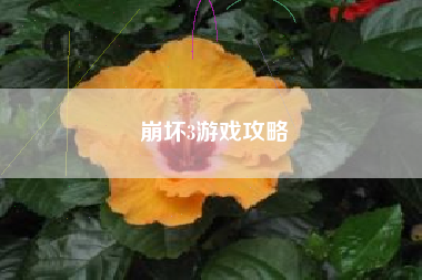 崩坏3游戏攻略 崩坏3游戏攻略